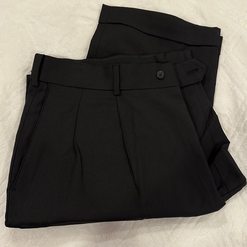 Stafford Performance Men’s Dress Pants 38x29 Classic Fit Wrinkle Resistant Black
